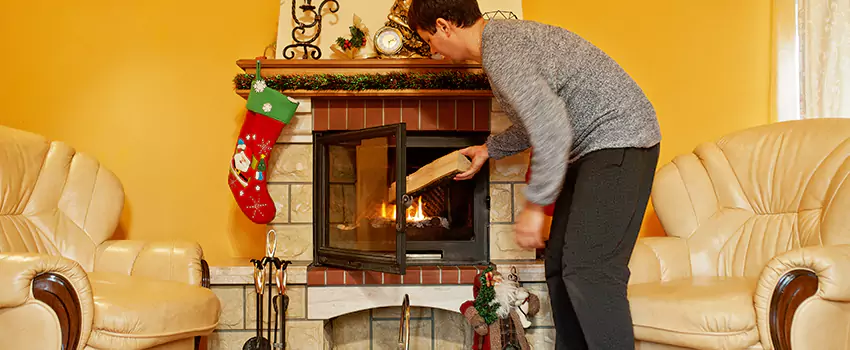 Rusted Metal Fireplace Restoration in Fairview Park, Ohio